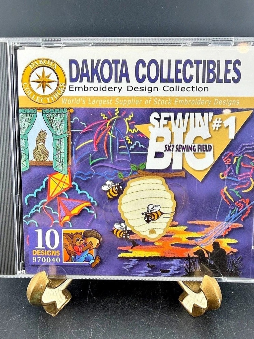 Dakota Collectibles Sewin' Big #1 Embroidery Design Collection Embroidery Design
